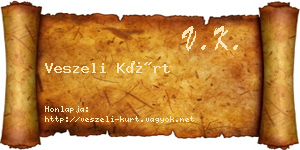 Veszeli Kürt névjegykártya